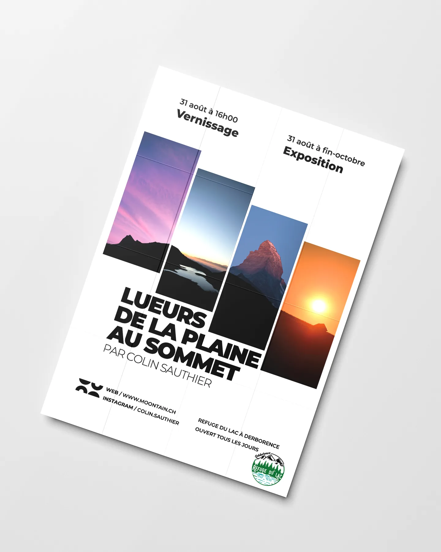 Affiche « Lueurs de la plaine au sommet » — 1